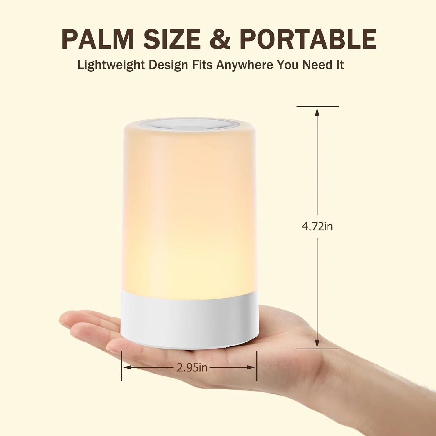 Rechargeable Touch Nursery Night Light with Brightness Memory
