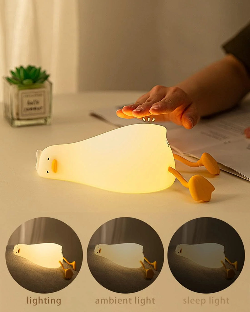Rechargeable Silicone Nursery Night Light with Timer