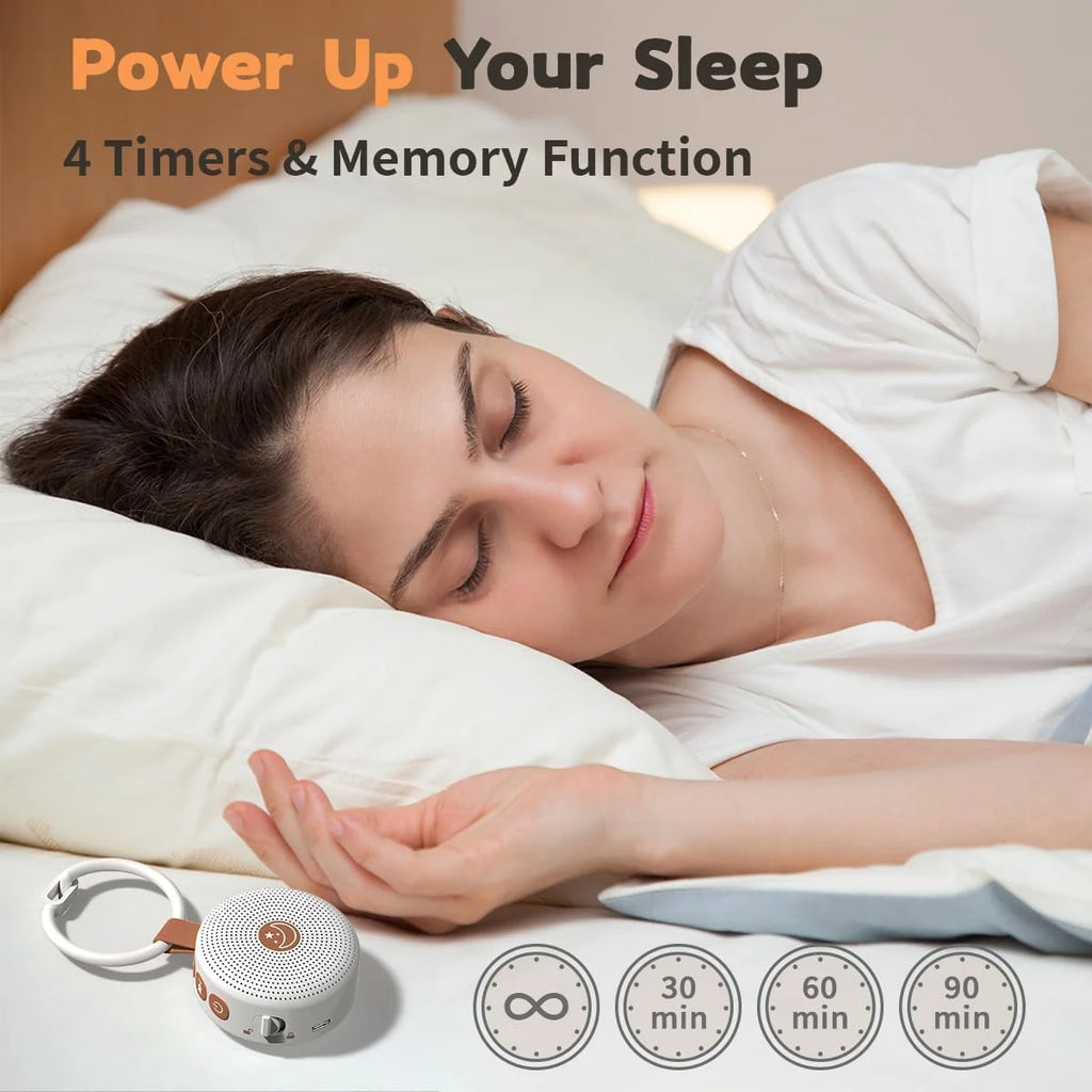 Portable White Noise Sound Machine with 30 Soothing Sounds