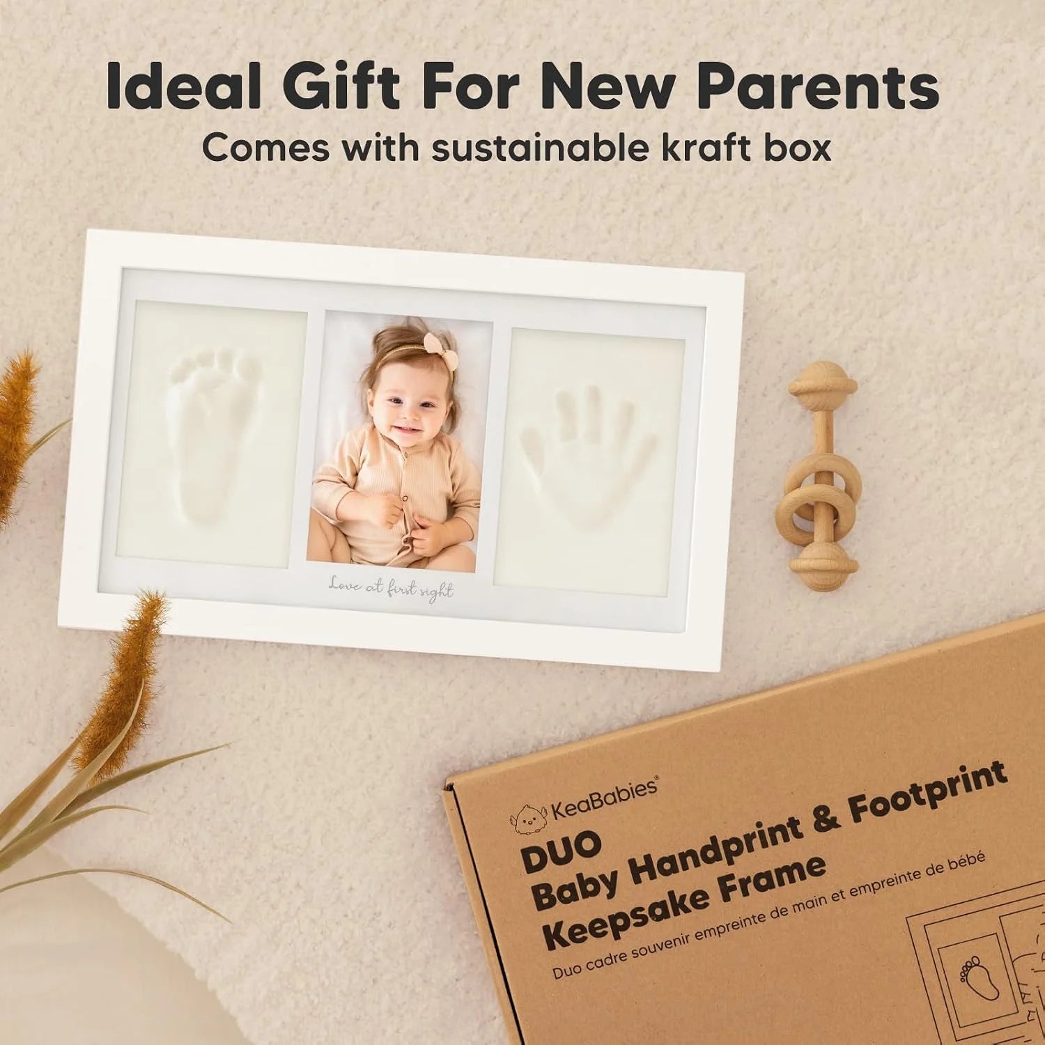 Baby Hand & Footprint Keepsake Frame