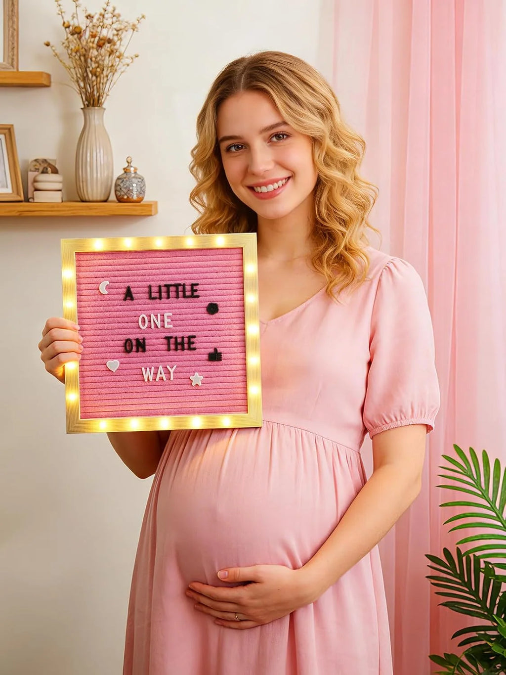 Light-Up Felt Letter Board with 450 Letters