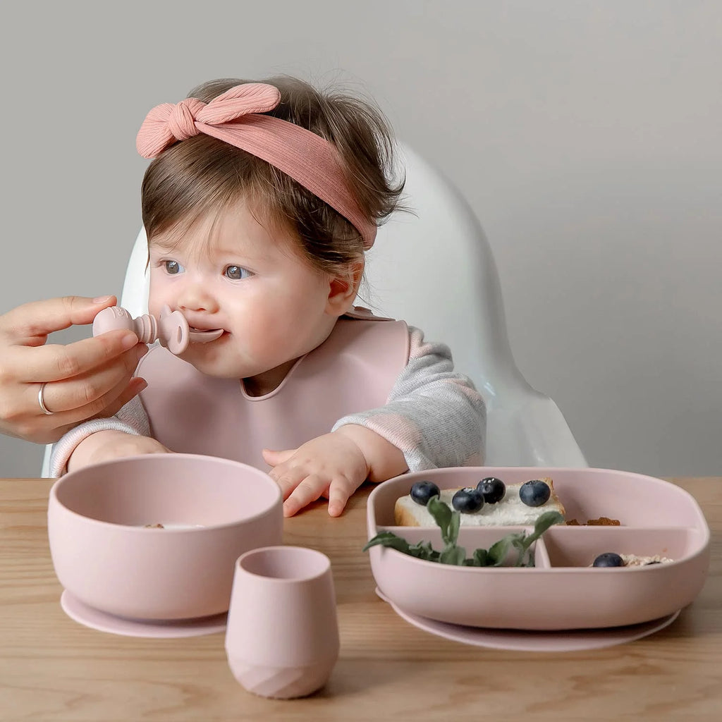 Silicone Self-Feeding Baby Spoons – Set of 3