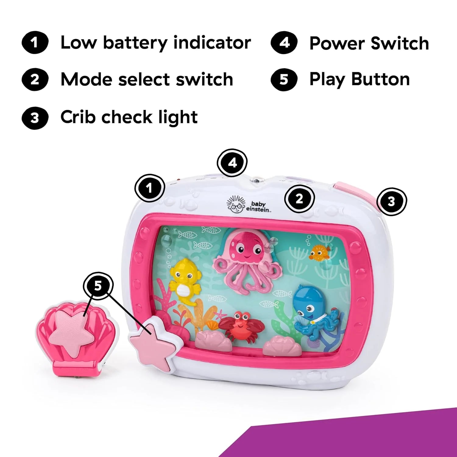 Baby Einstein Sea Dreams Musical Crib Soother