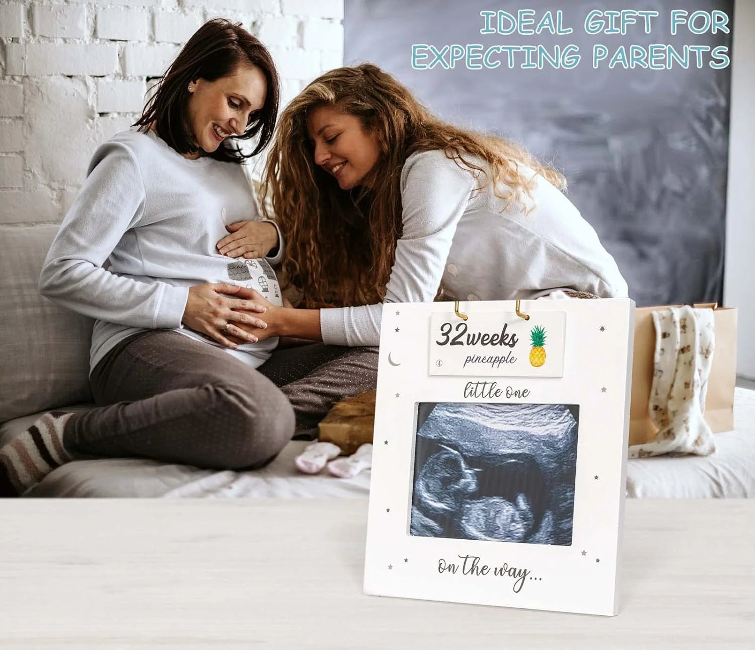Pregnancy Milestone Cards with Weekly Fruit & Vegetable Baby Size Guide