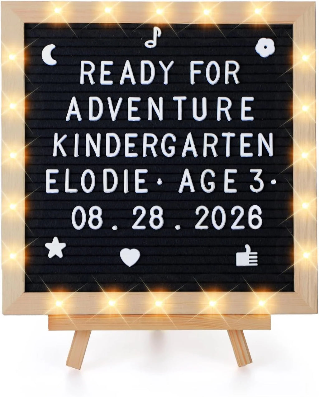 Light-Up Felt Letter Board with 450 Letters