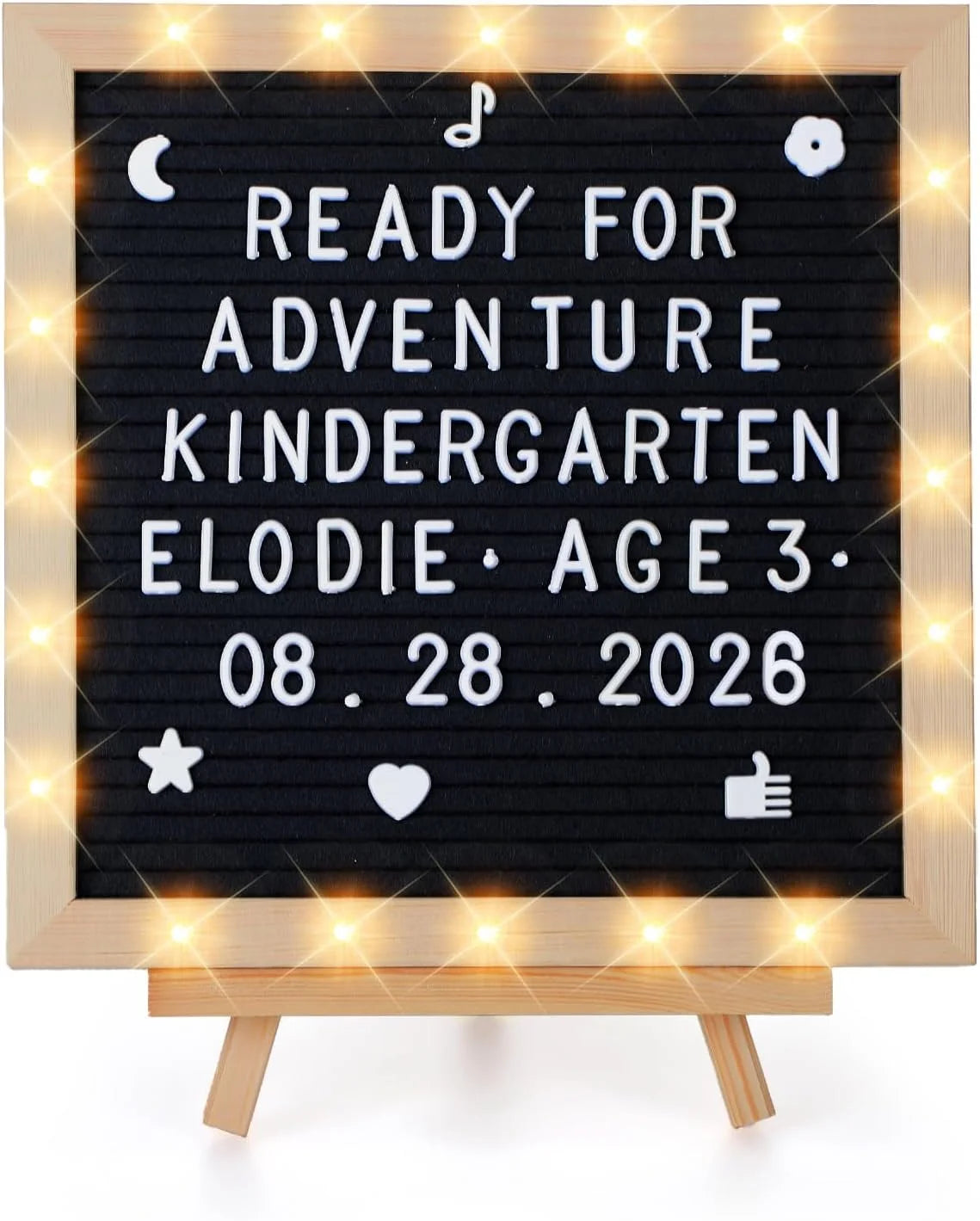 Light-Up Felt Letter Board with 450 Letters
