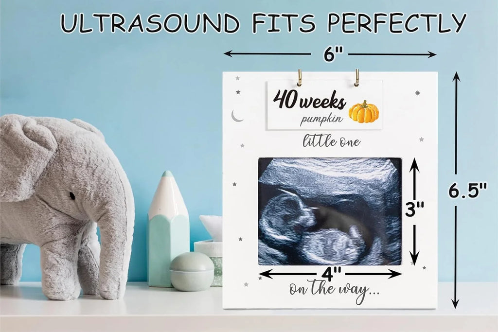 Pregnancy Milestone Cards with Weekly Fruit & Vegetable Baby Size Guide