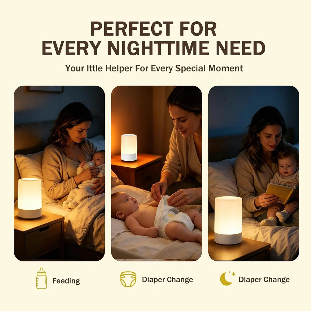 Rechargeable Touch Nursery Night Light with Brightness Memory