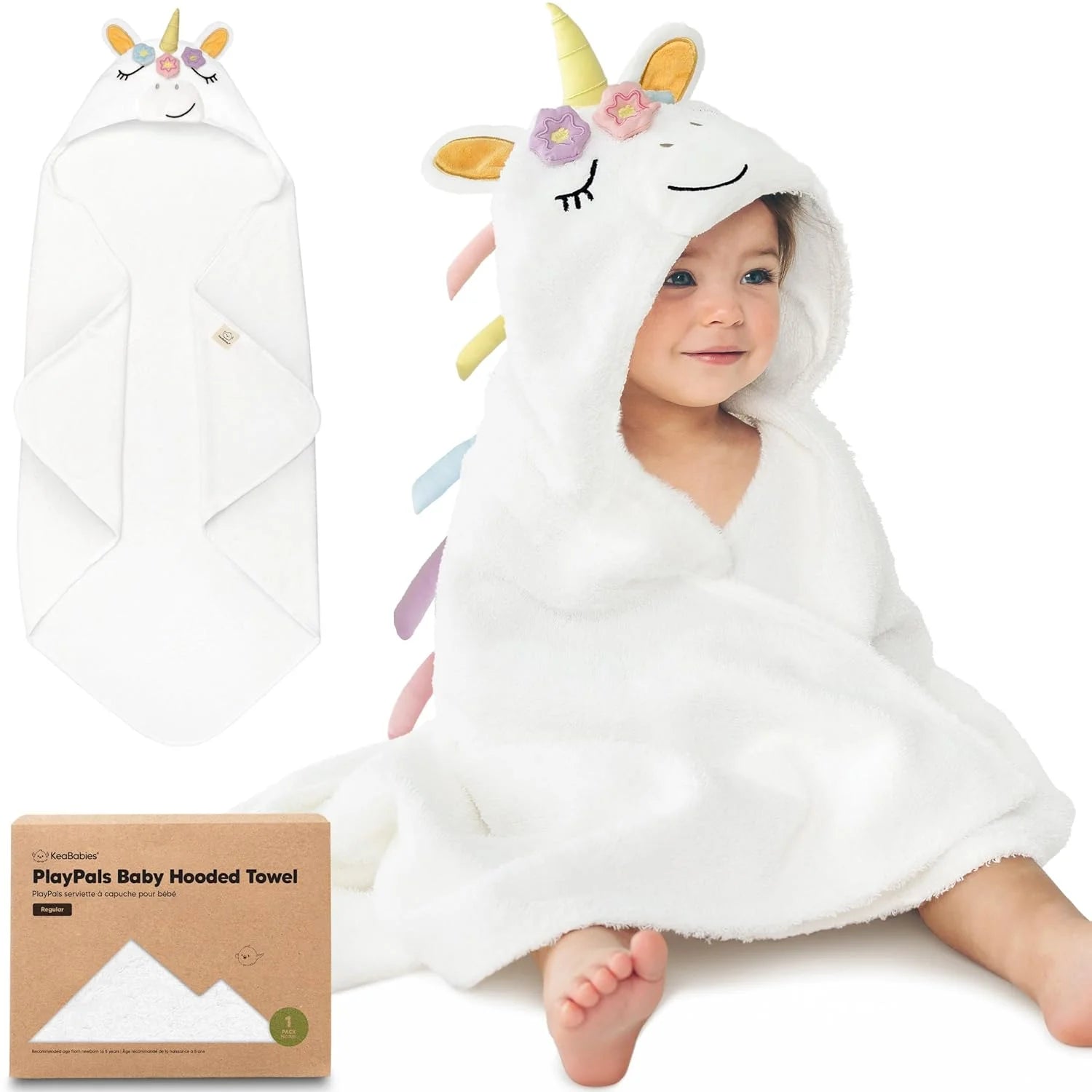 Organic Hooded Baby Bath Towel with Hood