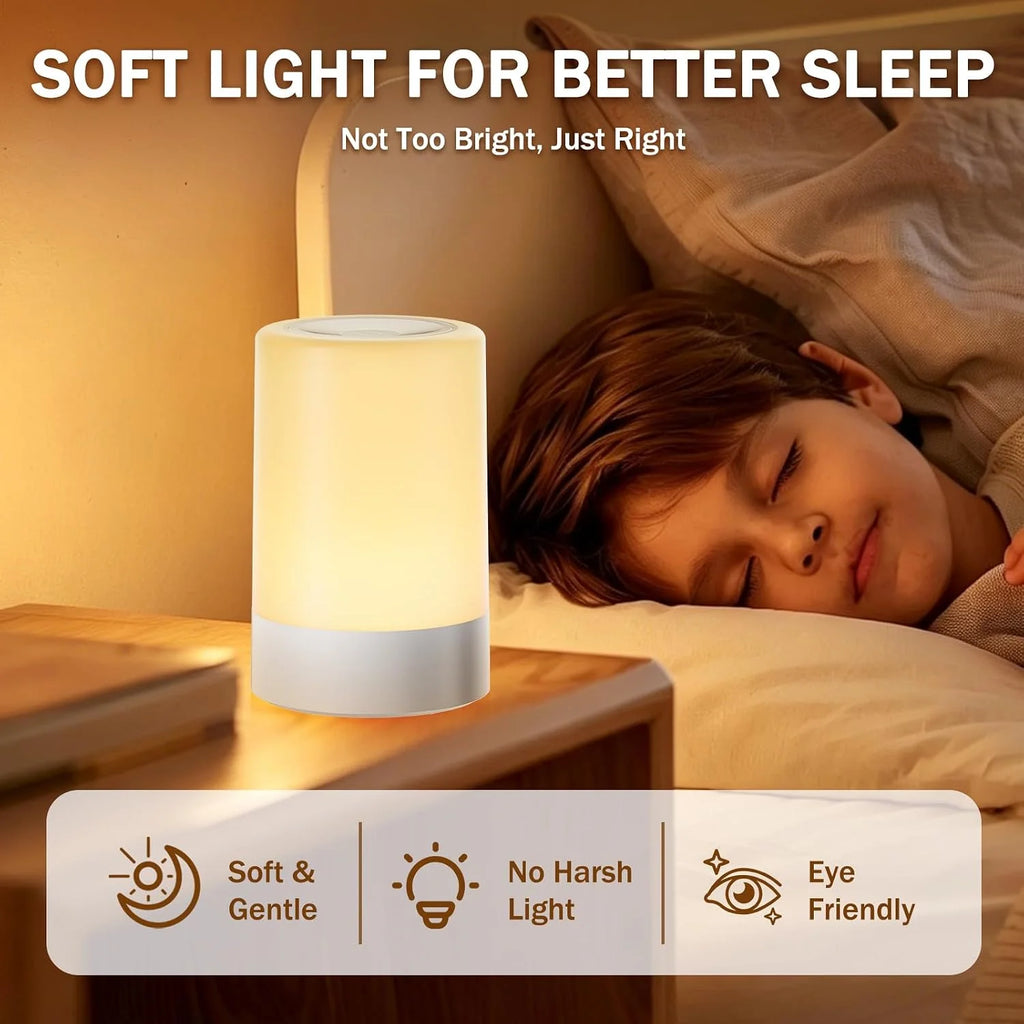 Rechargeable Touch Nursery Night Light with Brightness Memory