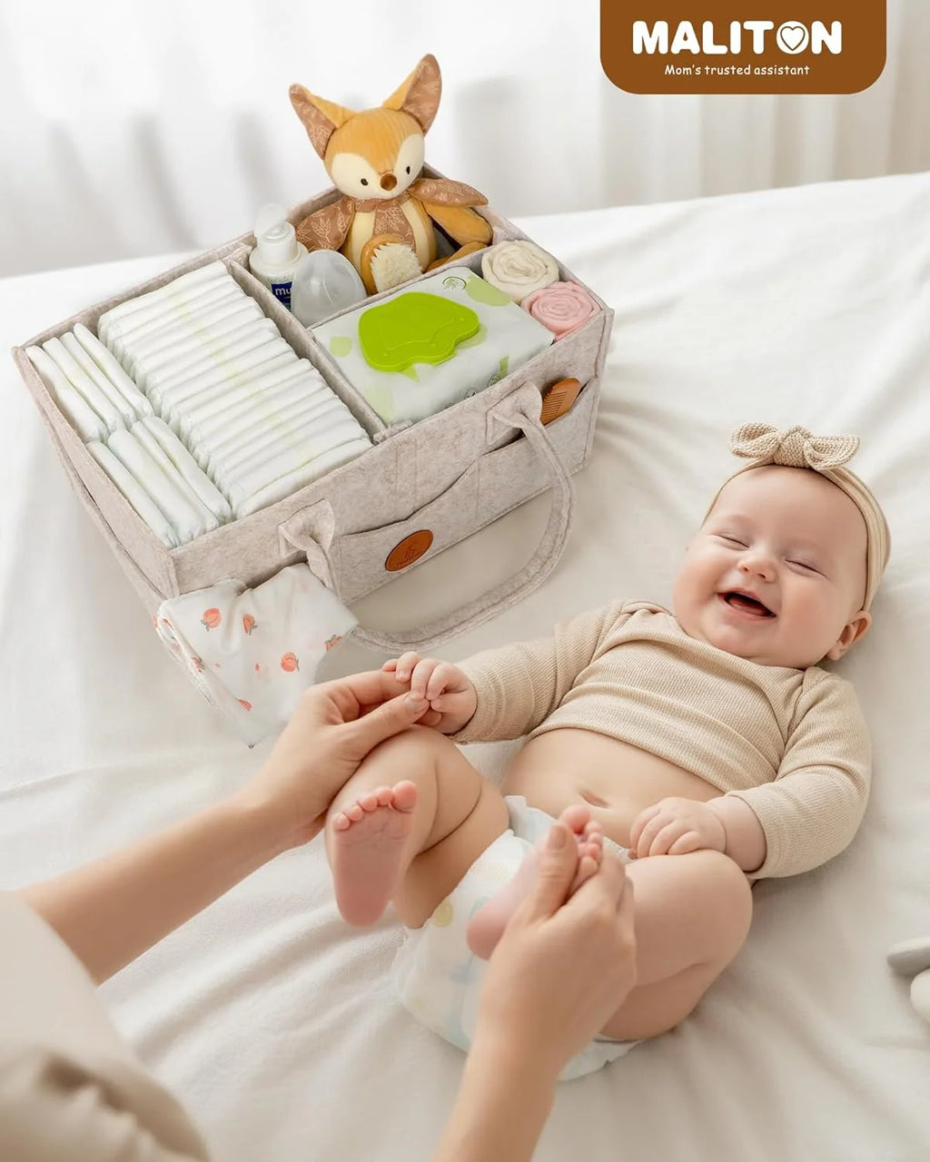 Maliton Baby Diaper Caddy Organizer