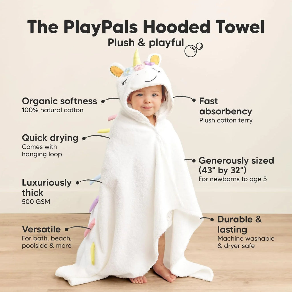 Organic Hooded Baby Bath Towel with Hood