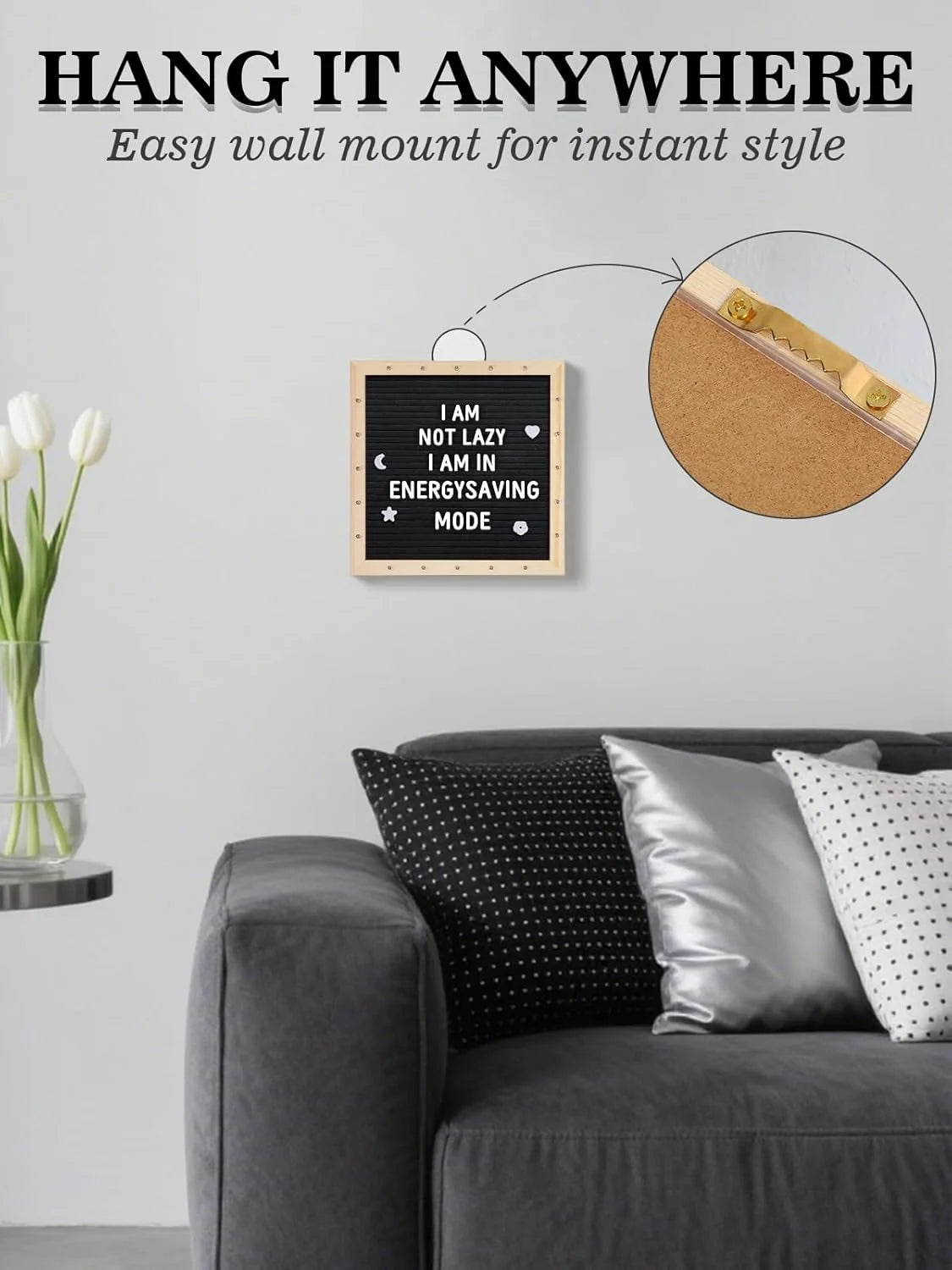 Light-Up Felt Letter Board with 450 Letters