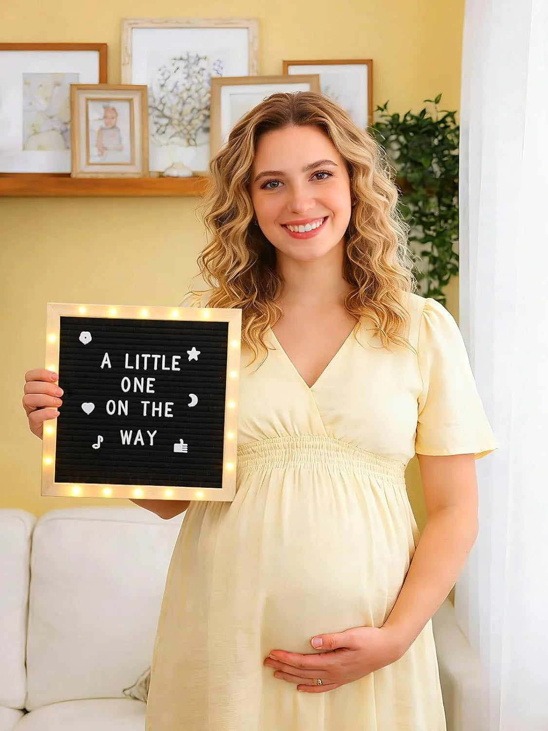 Light-Up Felt Letter Board with 450 Letters