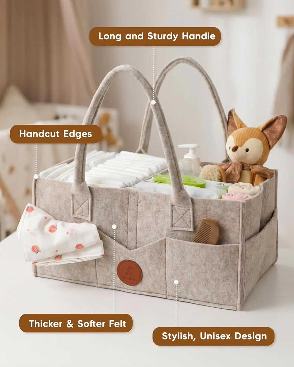 Maliton Baby Diaper Caddy Organizer
