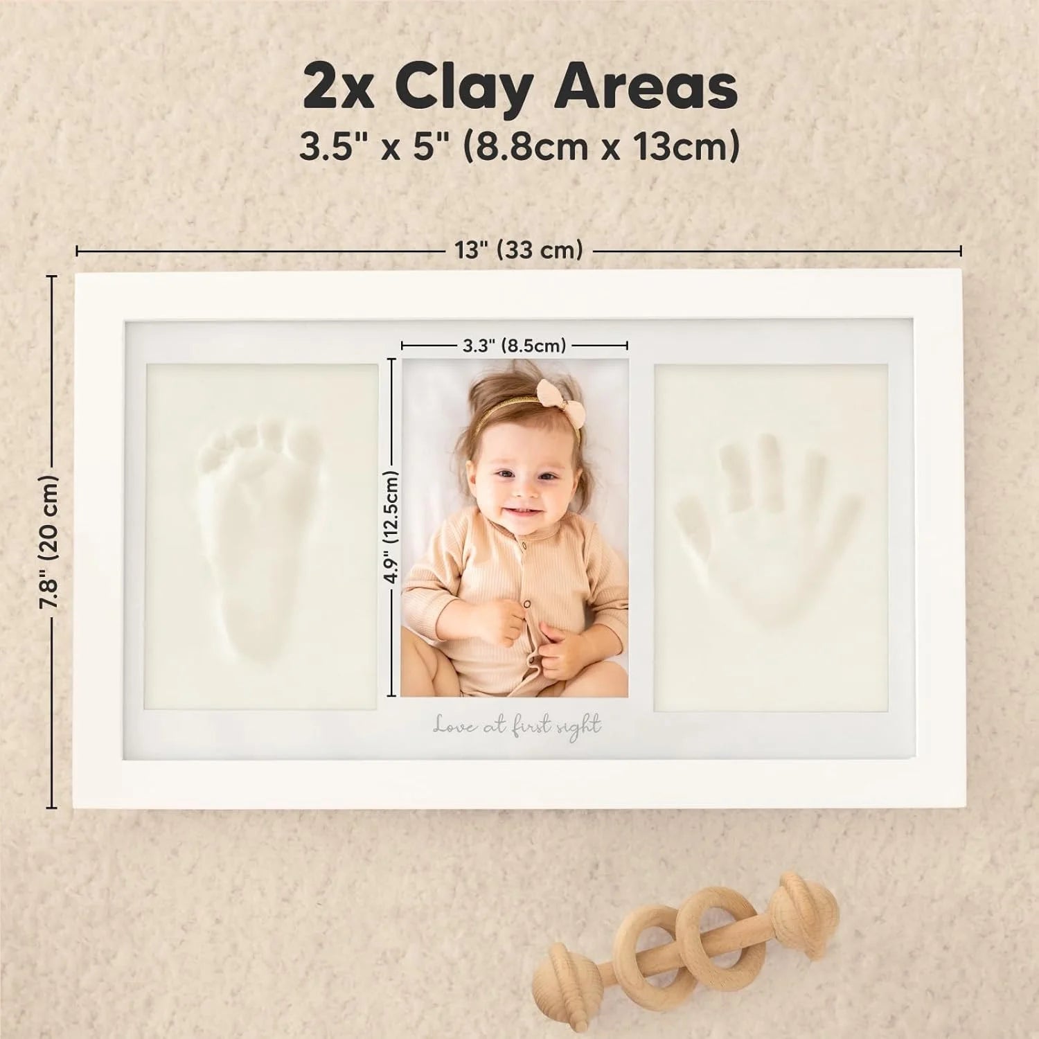 Baby Hand & Footprint Keepsake Frame