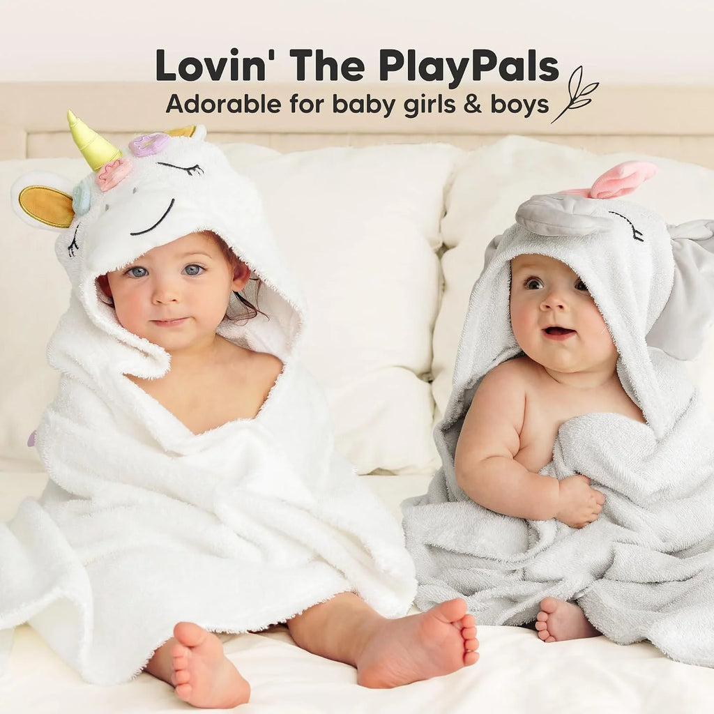 Organic Hooded Baby Bath Towel with Hood