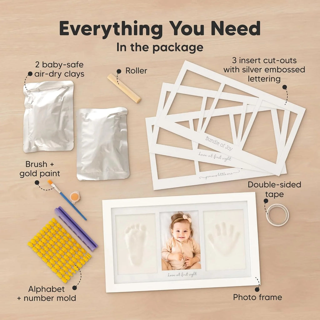 Baby Hand & Footprint Keepsake Frame
