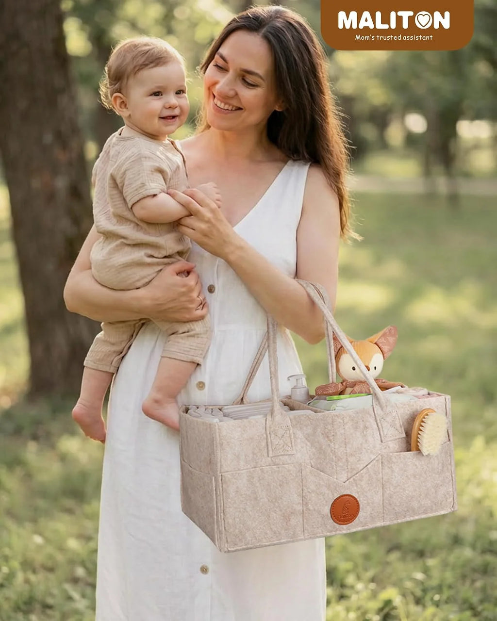 Maliton Baby Diaper Caddy Organizer