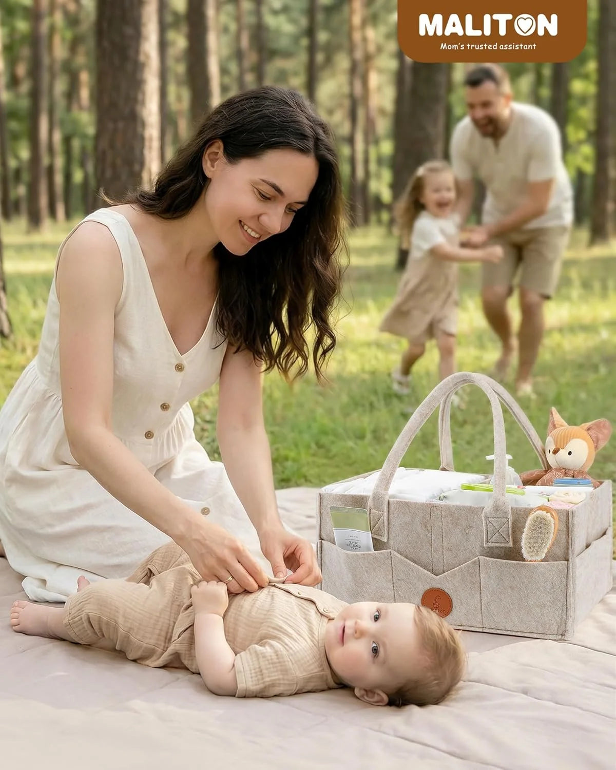 Maliton Baby Diaper Caddy Organizer