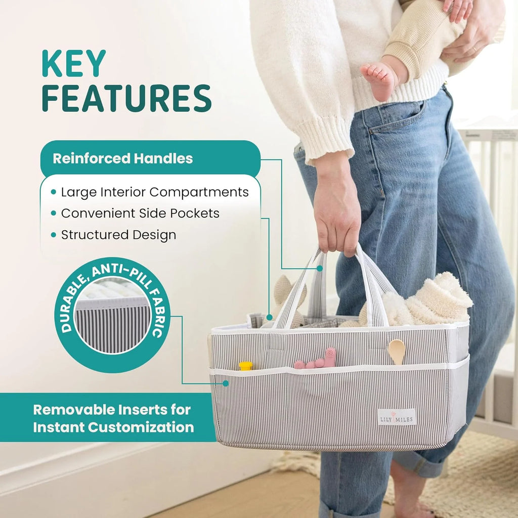 Lily Miles Baby Diaper Caddy Organizer