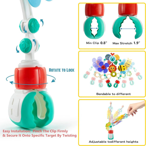 Adjustable Baby Stroller Arch Toy
