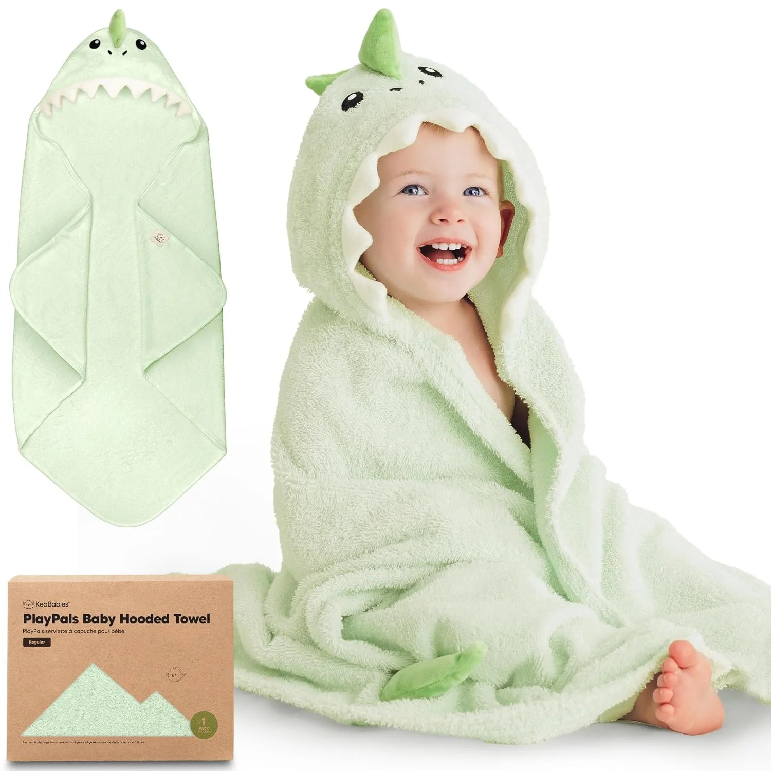 Organic Hooded Baby Bath Towel with Hood