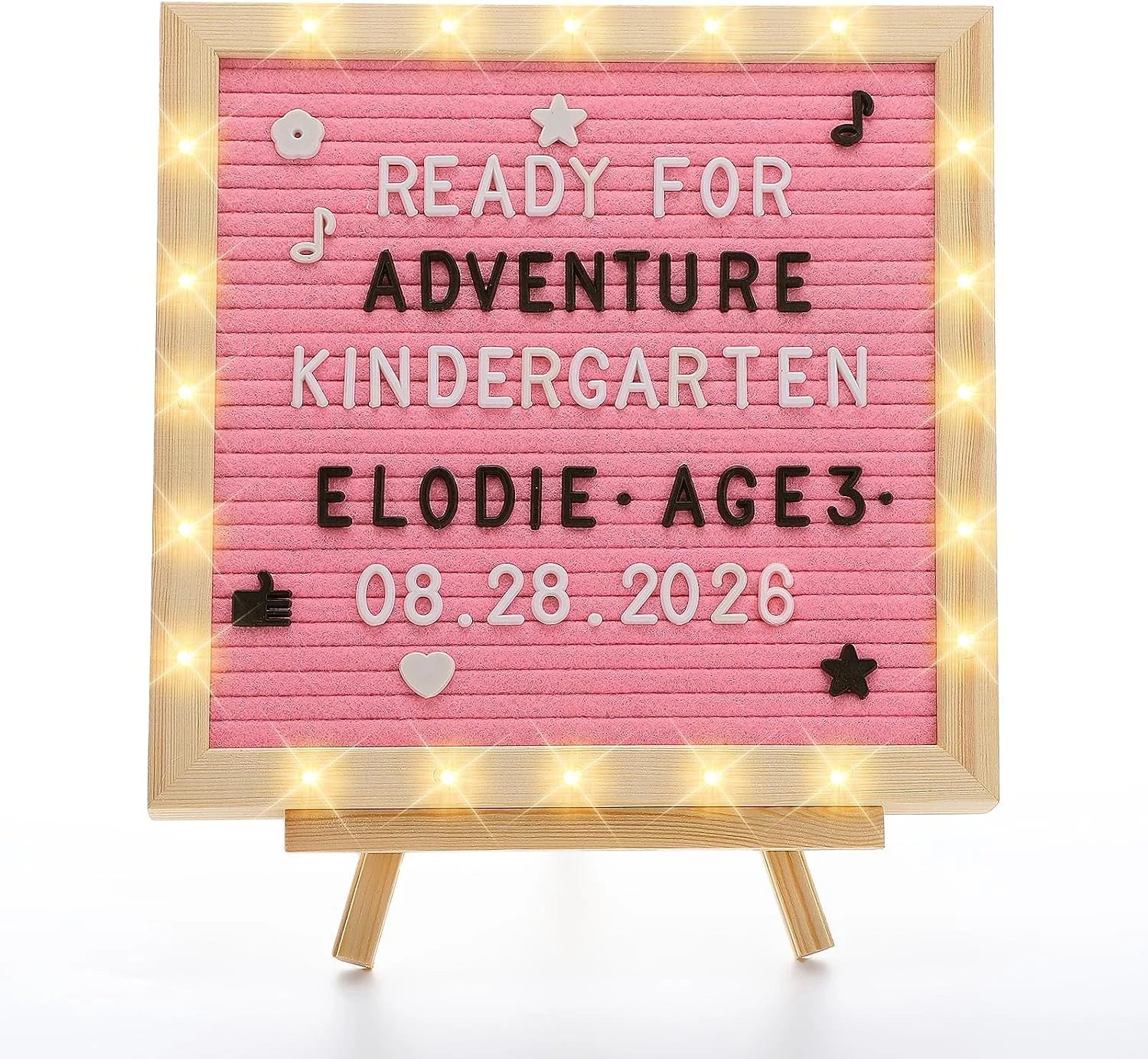 Light-Up Felt Letter Board with 450 Letters