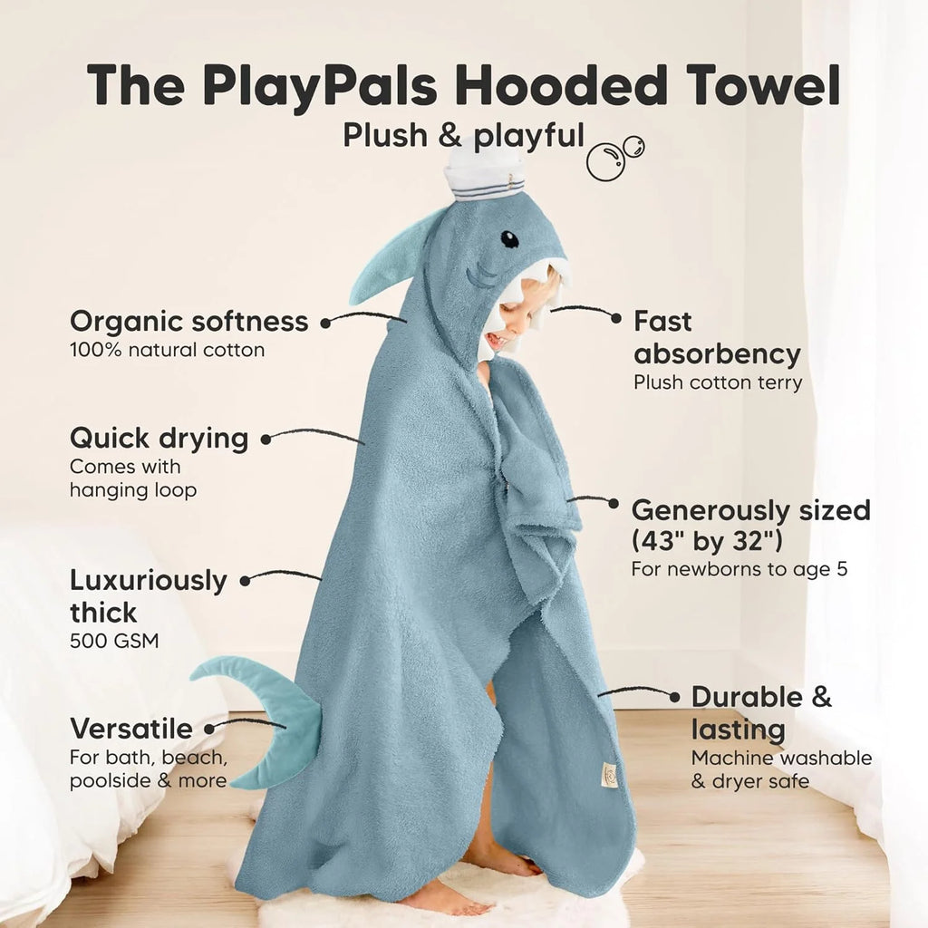Organic Hooded Baby Bath Towel with Hood