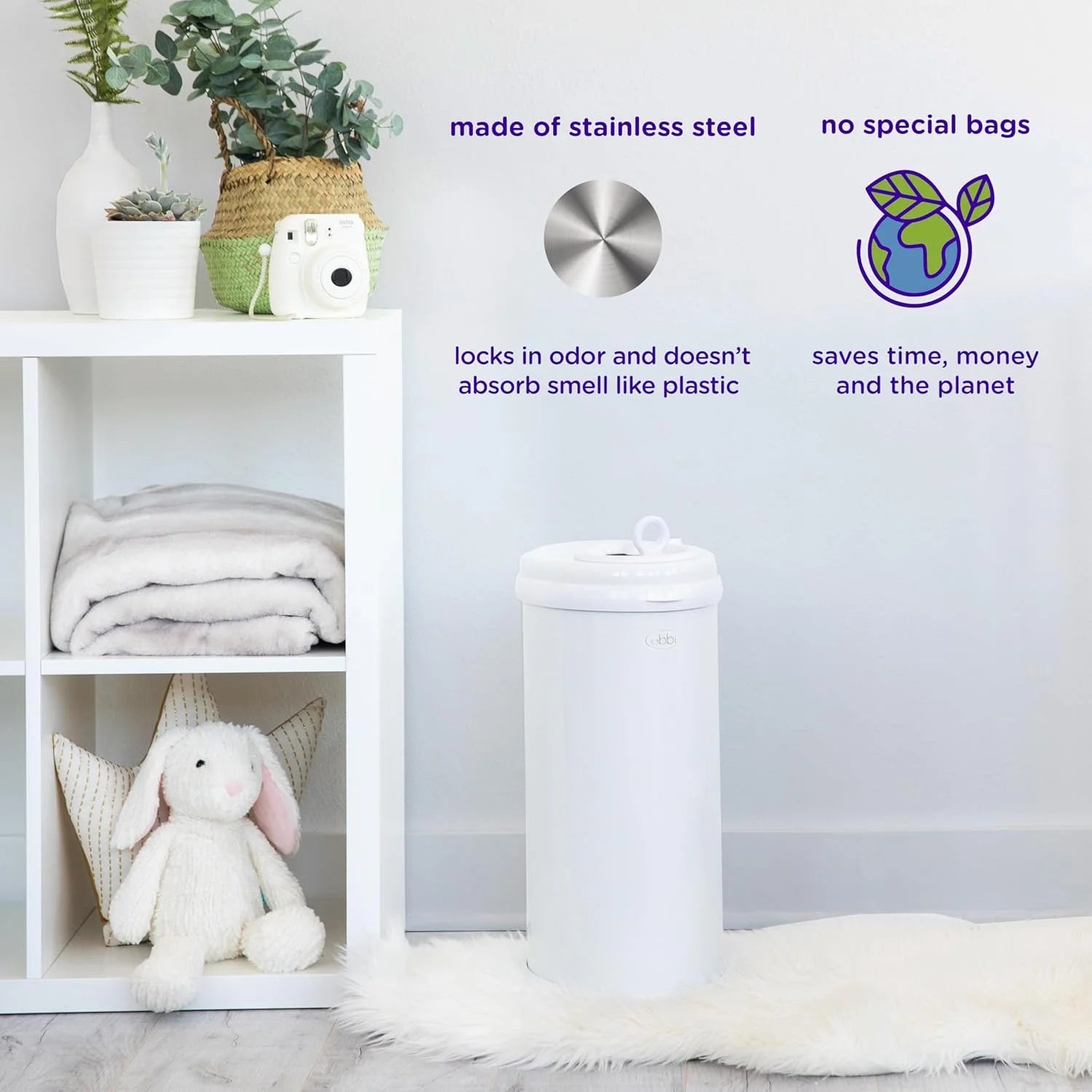 Ubbi Steel Diaper Pail