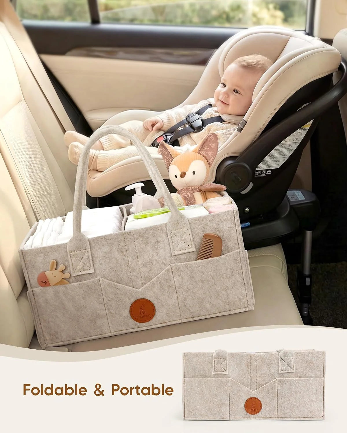 Maliton Baby Diaper Caddy Organizer