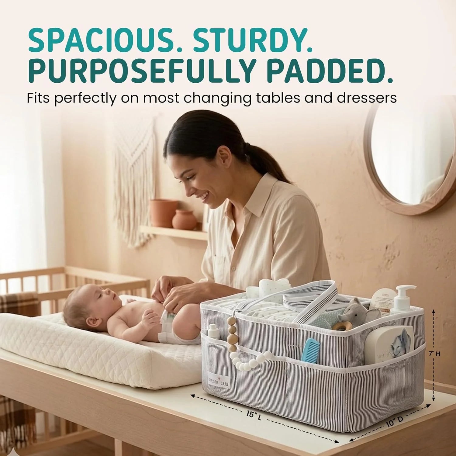 Lily Miles Baby Diaper Caddy Organizer