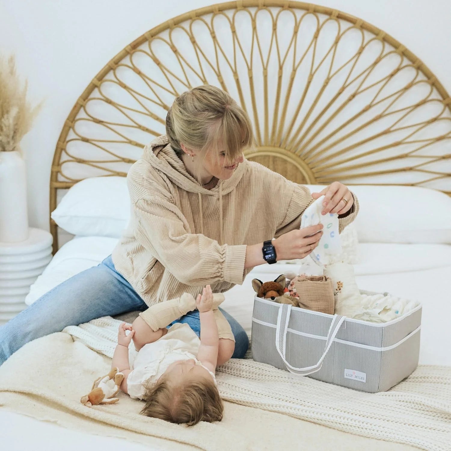 Lily Miles Baby Diaper Caddy Organizer