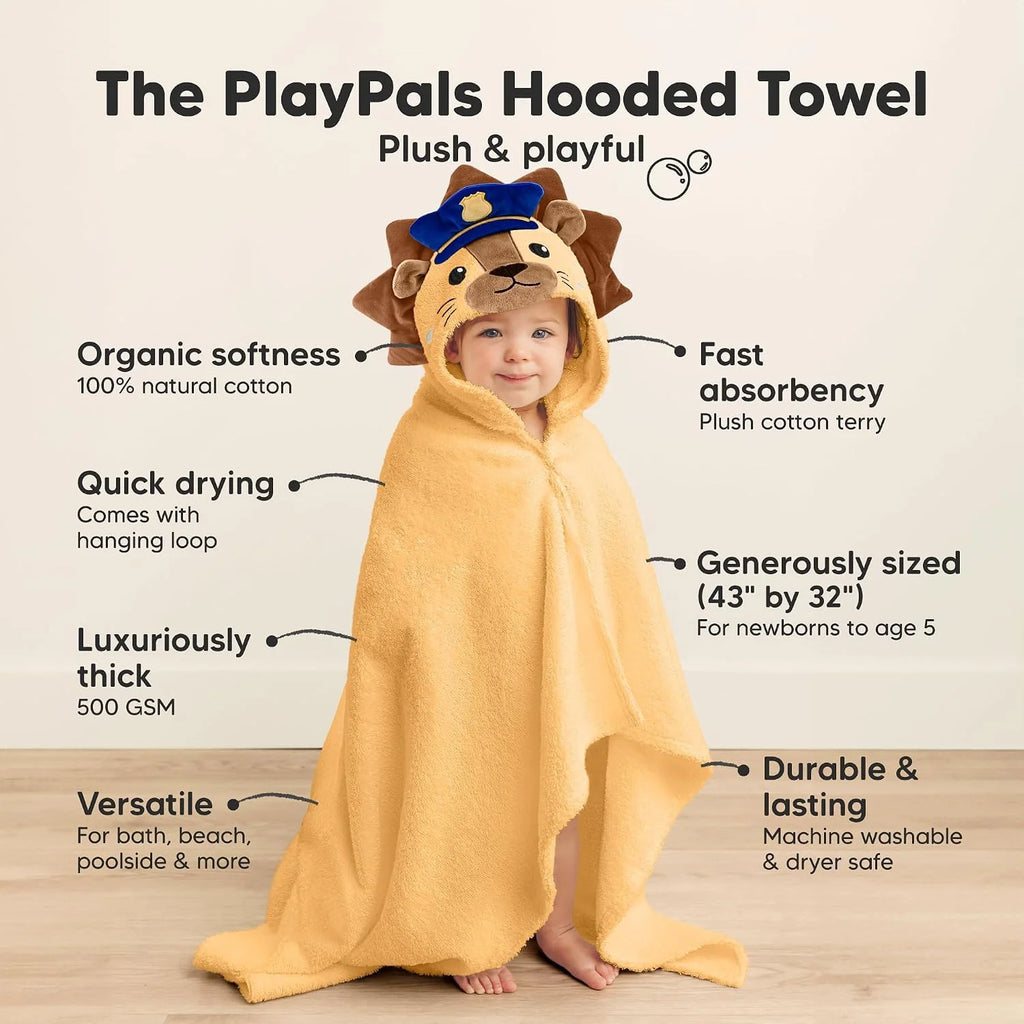 Organic Hooded Baby Bath Towel with Hood
