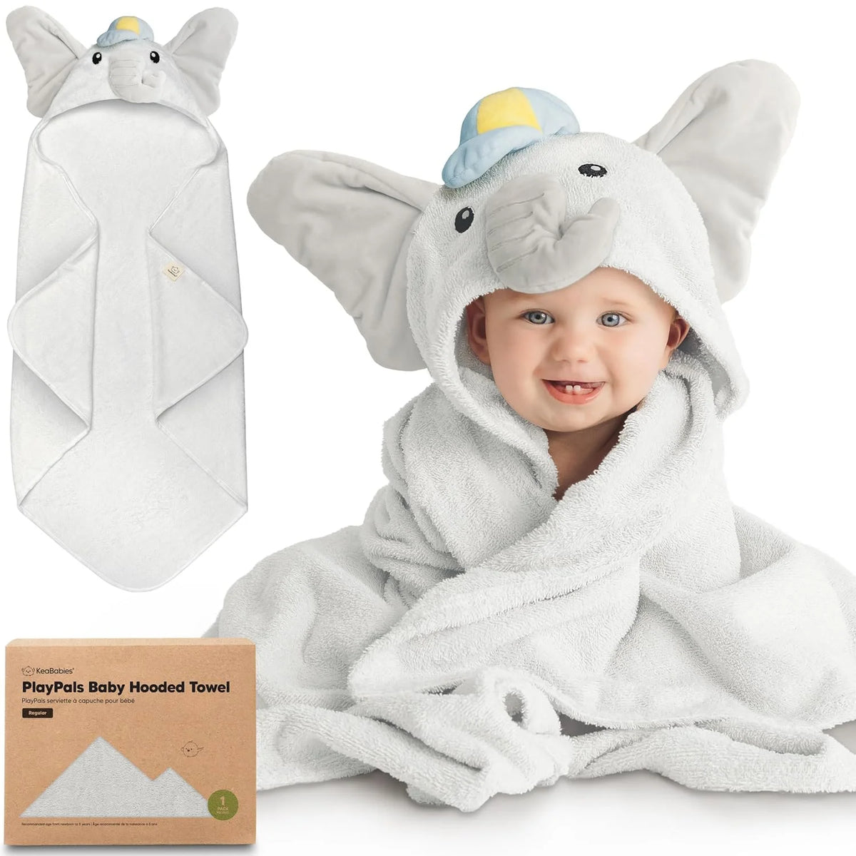 Organic Hooded Baby Bath Towel with Hood