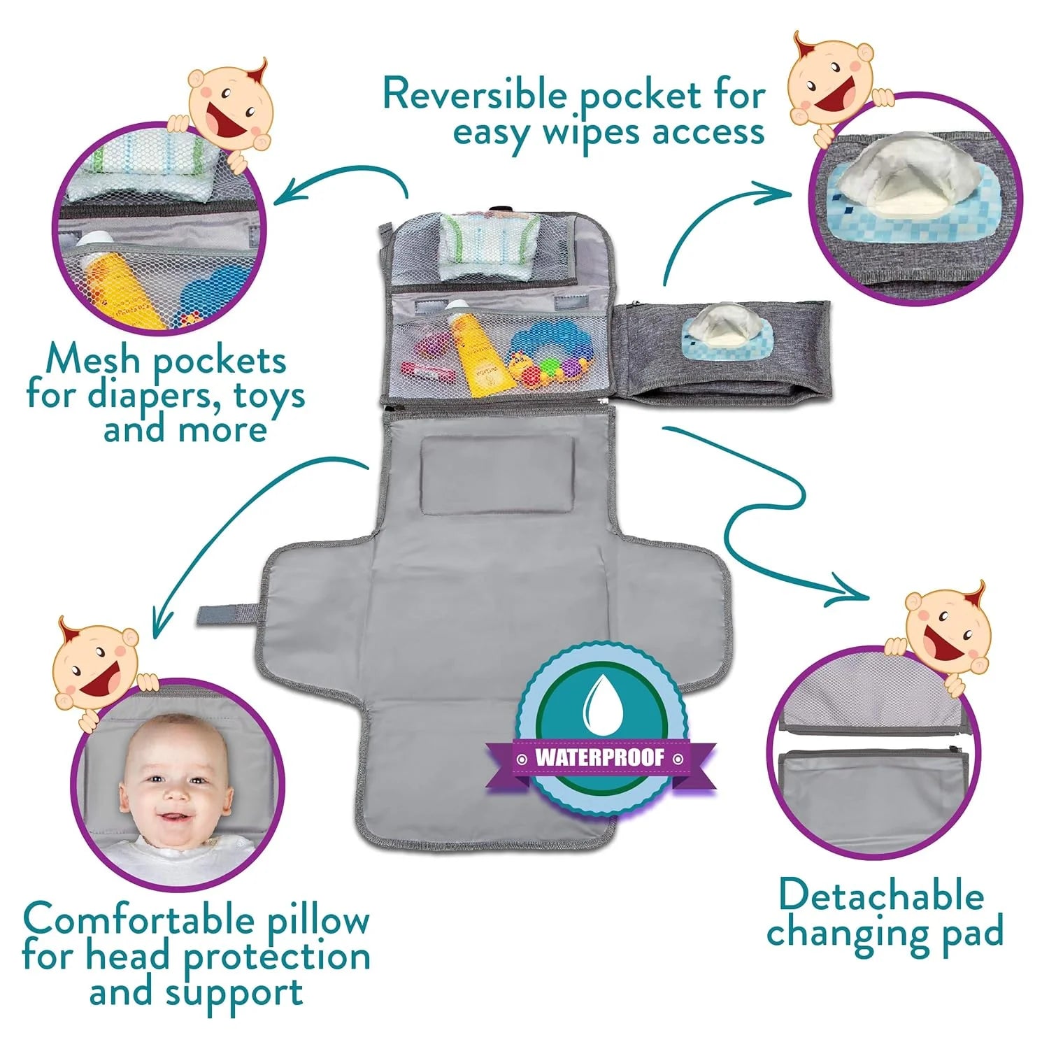 Kopi Baby Portable Diaper Changing Pad