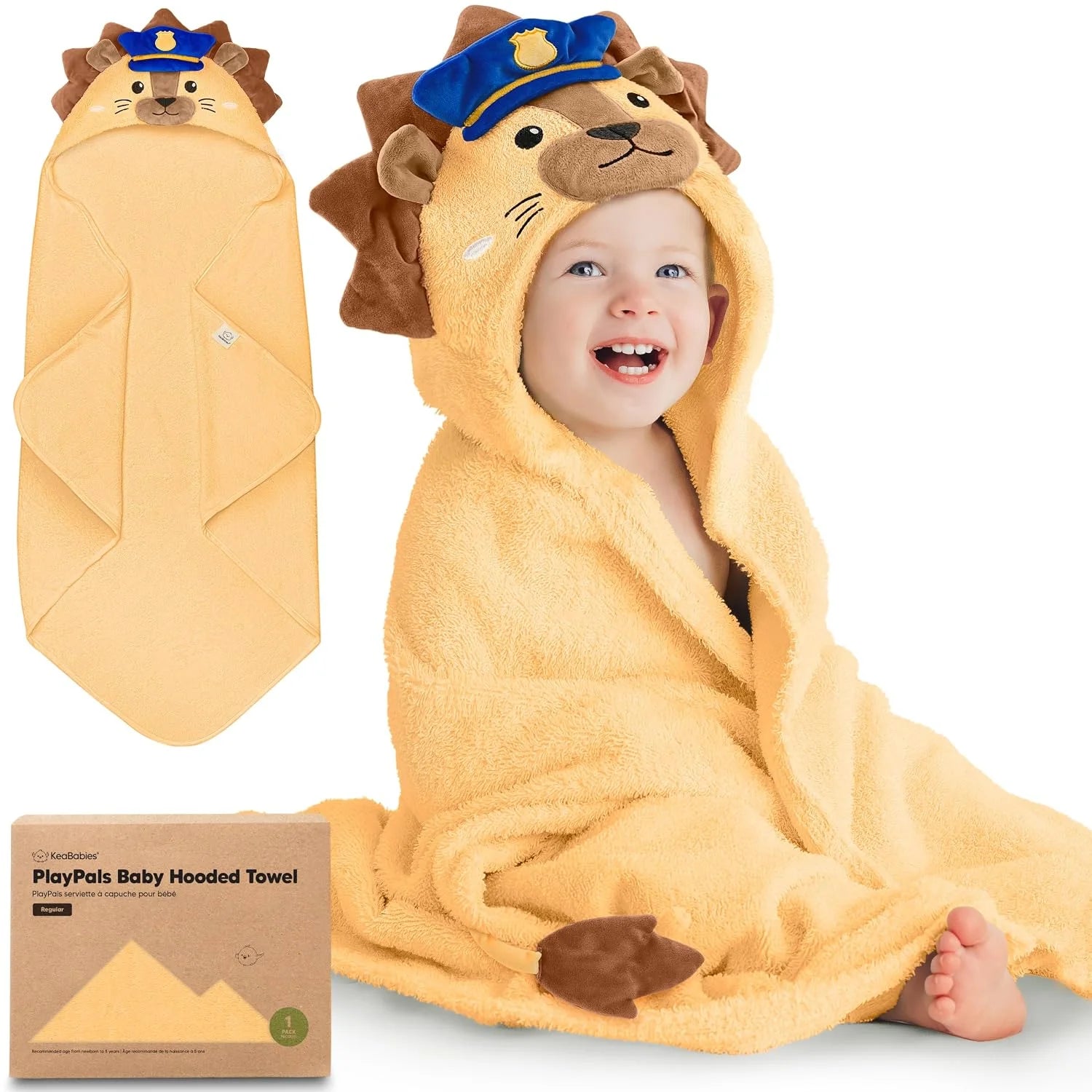 Organic Hooded Baby Bath Towel with Hood