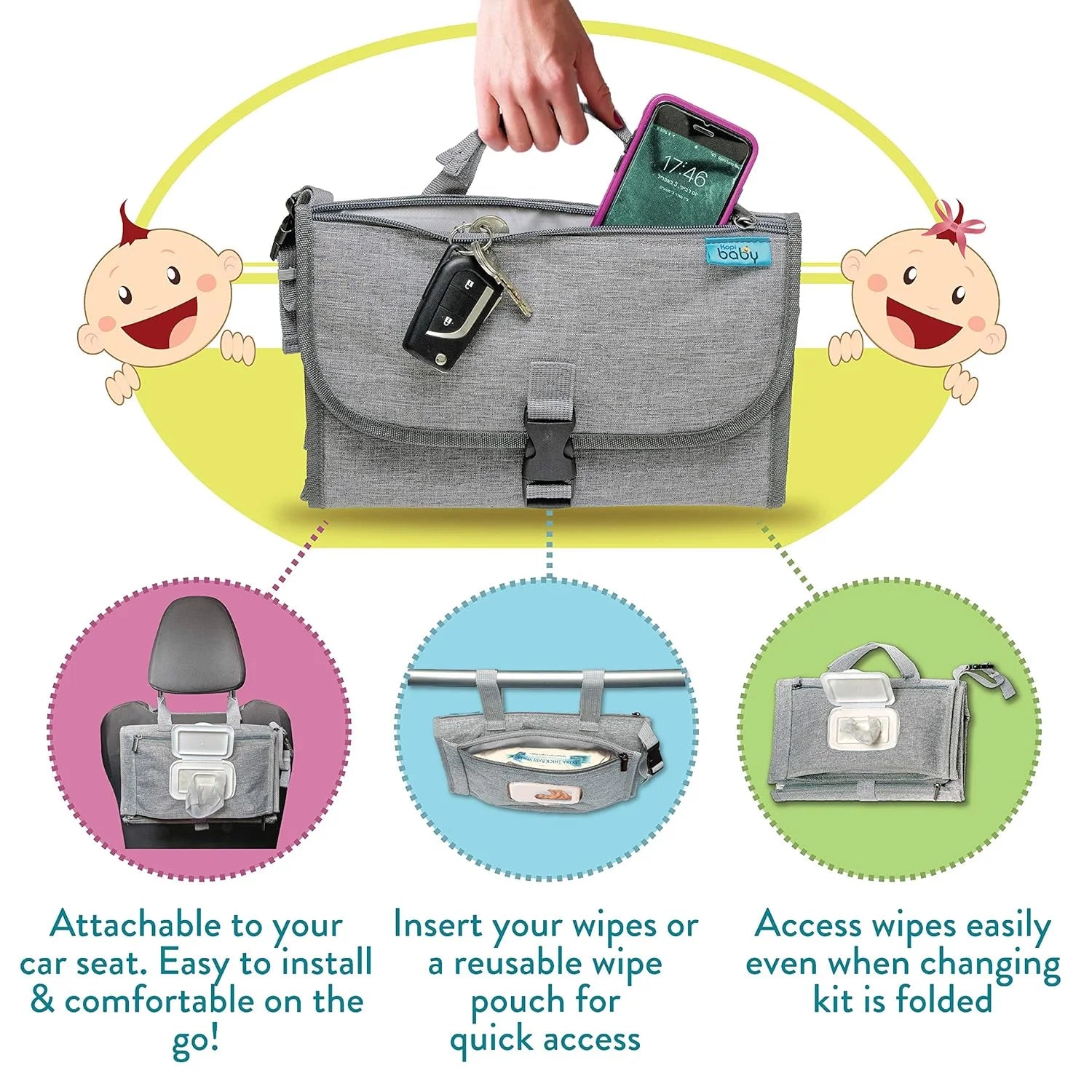 Kopi Baby Portable Diaper Changing Pad