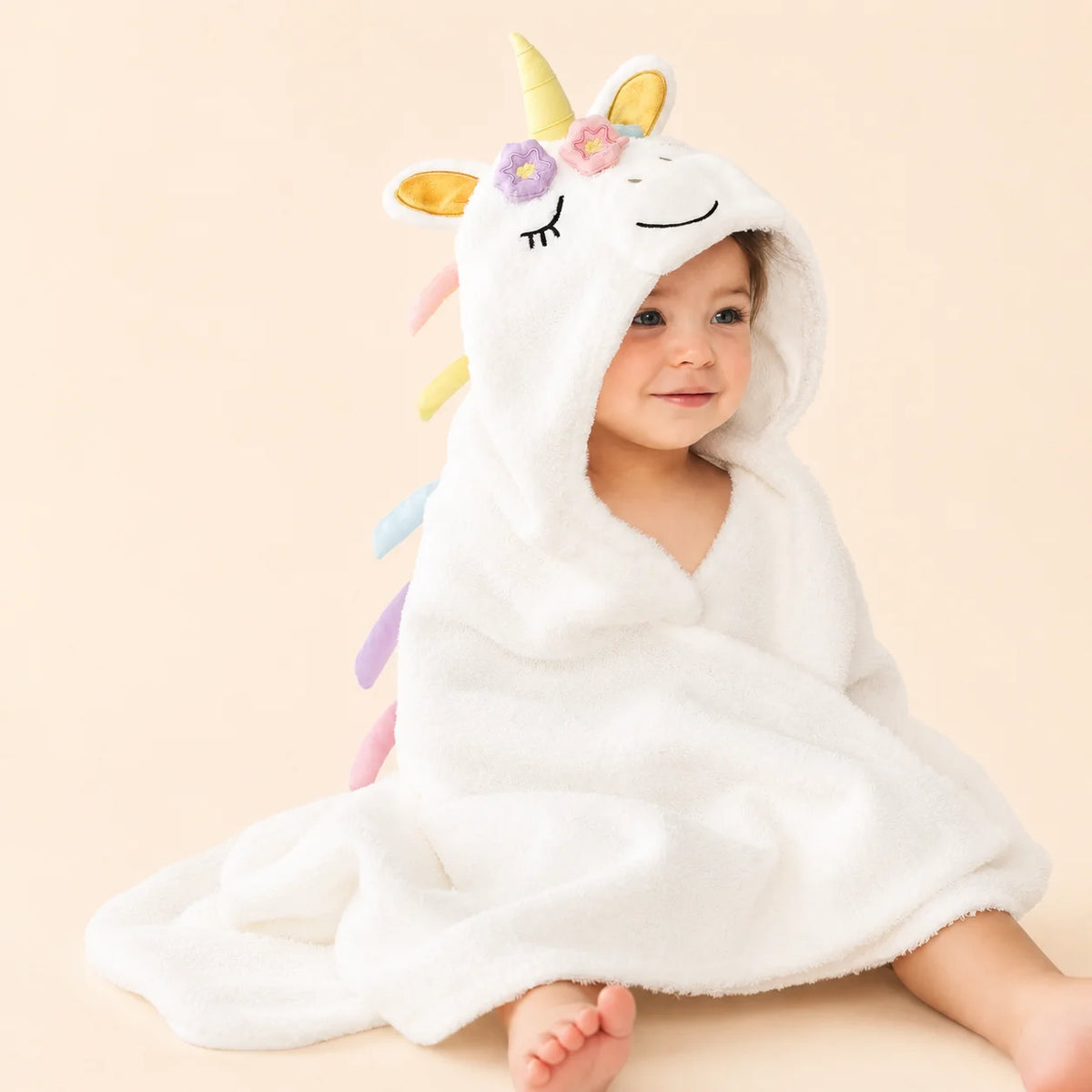Organic Hooded Baby Bath Towel with Hood