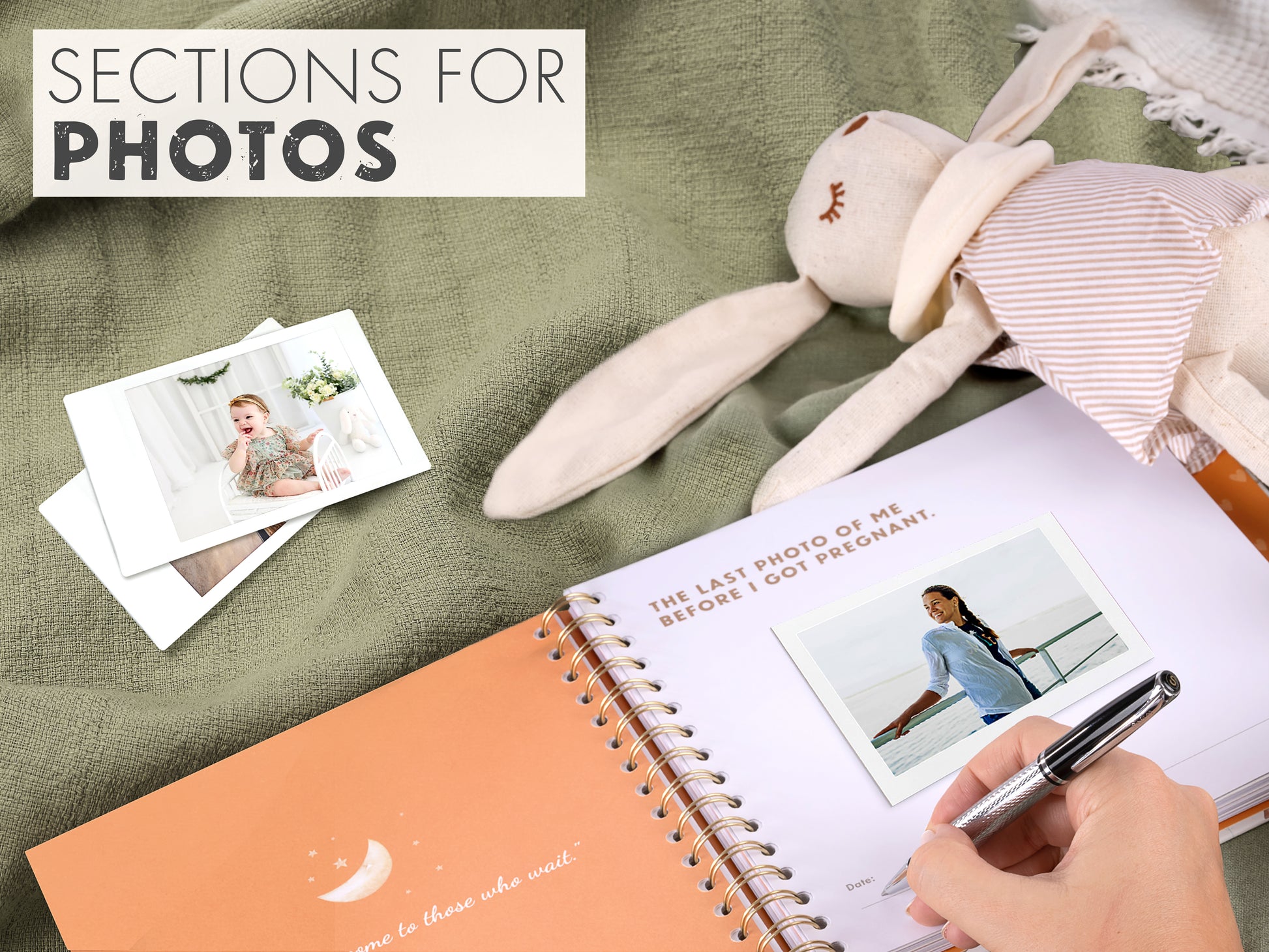 Pregnancy Memory Book Gift Set – Bump to Birth Journal with Keepsake Box & Footprint Kit
