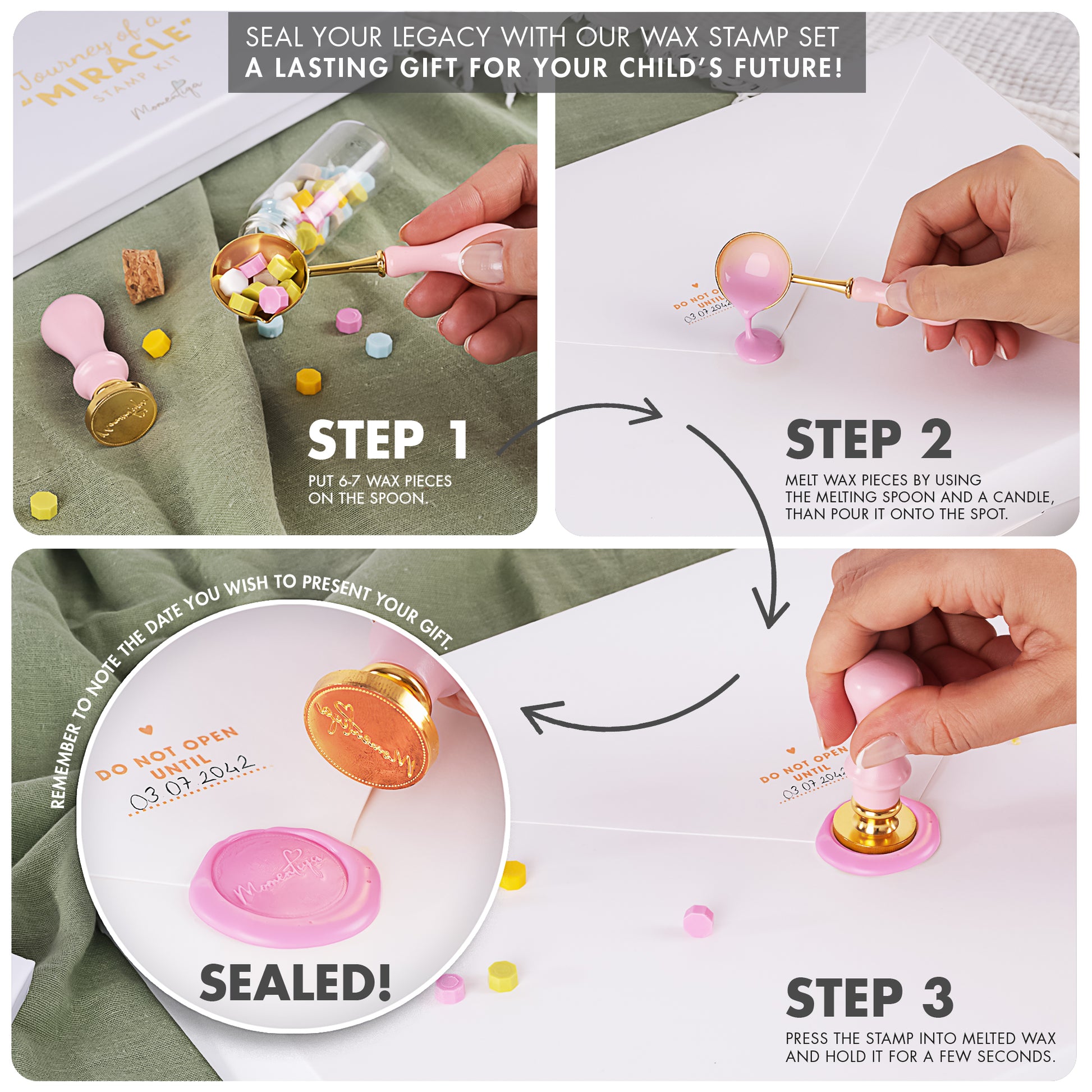 Pregnancy Memory Book Gift Set – Bump to Birth Journal with Keepsake Box & Footprint Kit