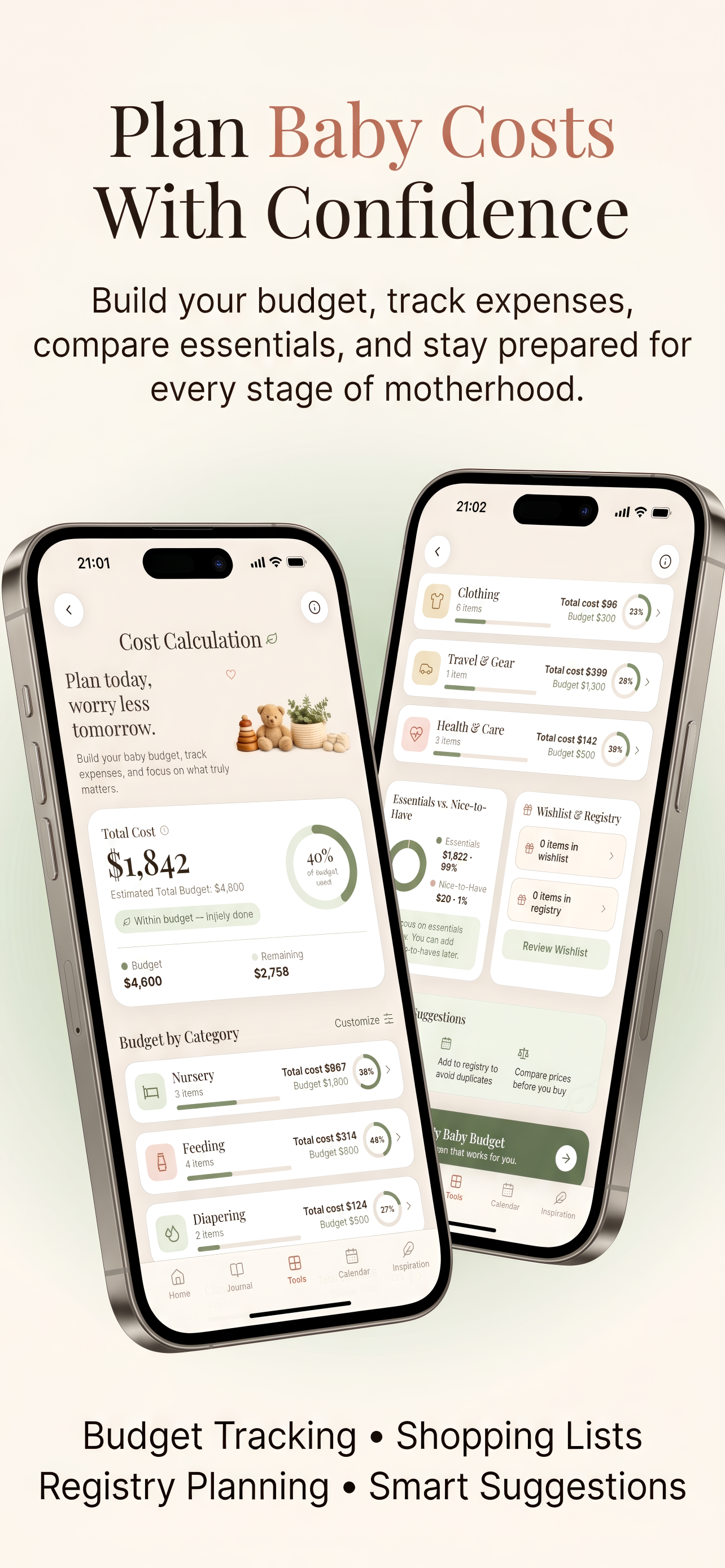 Baby budget calculator