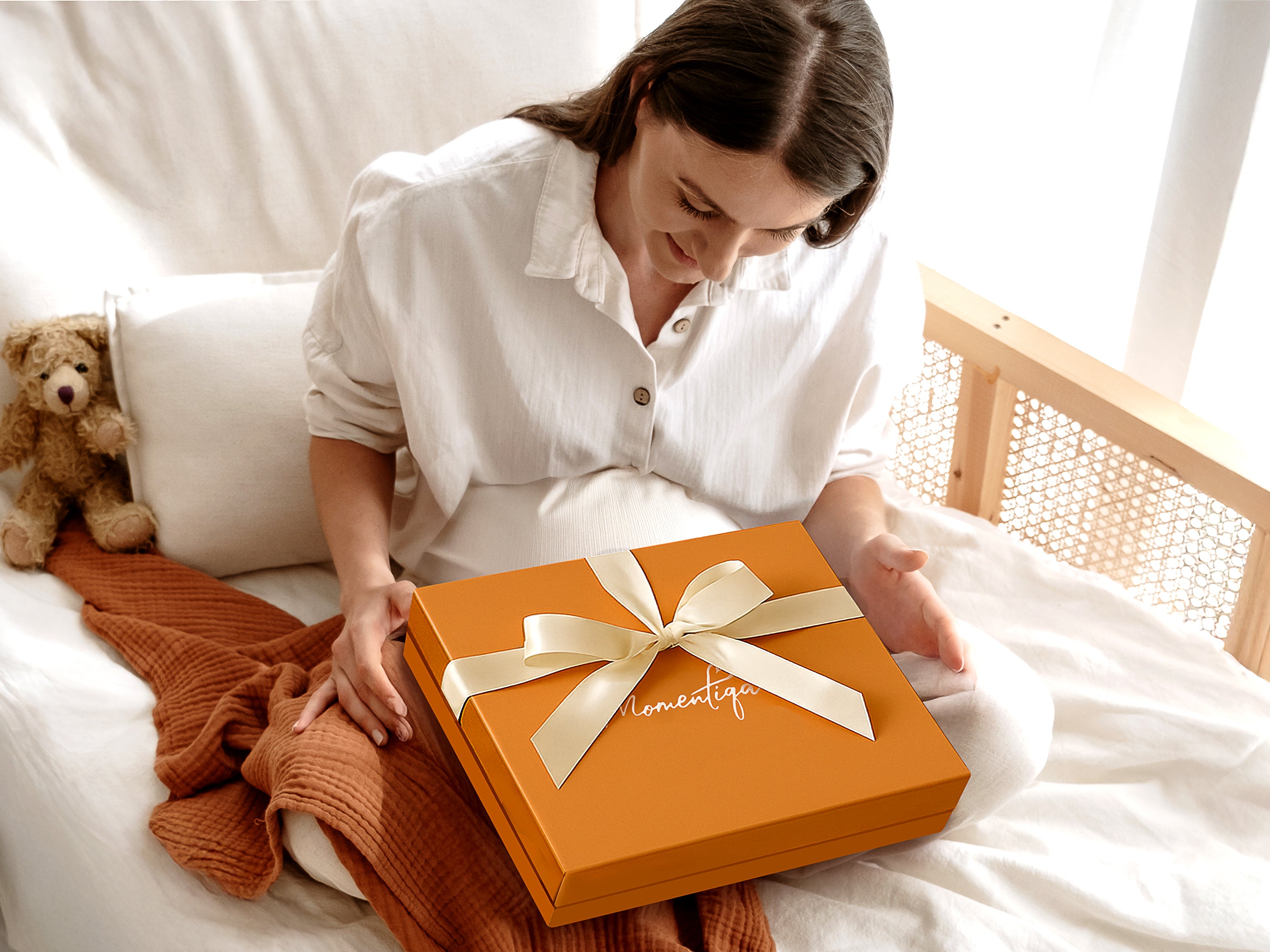 baby memory journal with keepsake box for storing early childhood memories