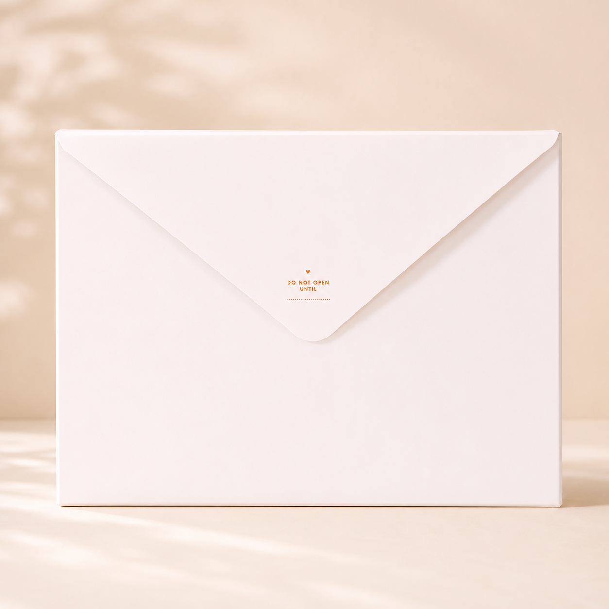 Time capsule envelope for keepsake box