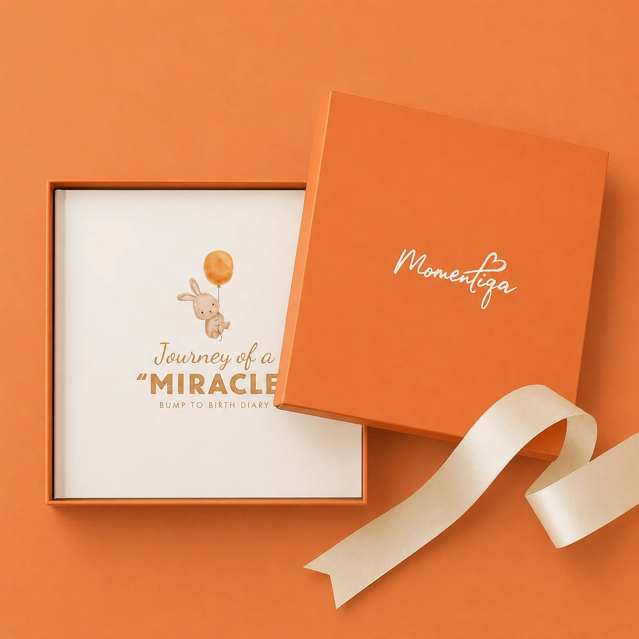 Pregnancy Memory Book – Bump to Birth Journal with Keepsake Box & Footprint Kit