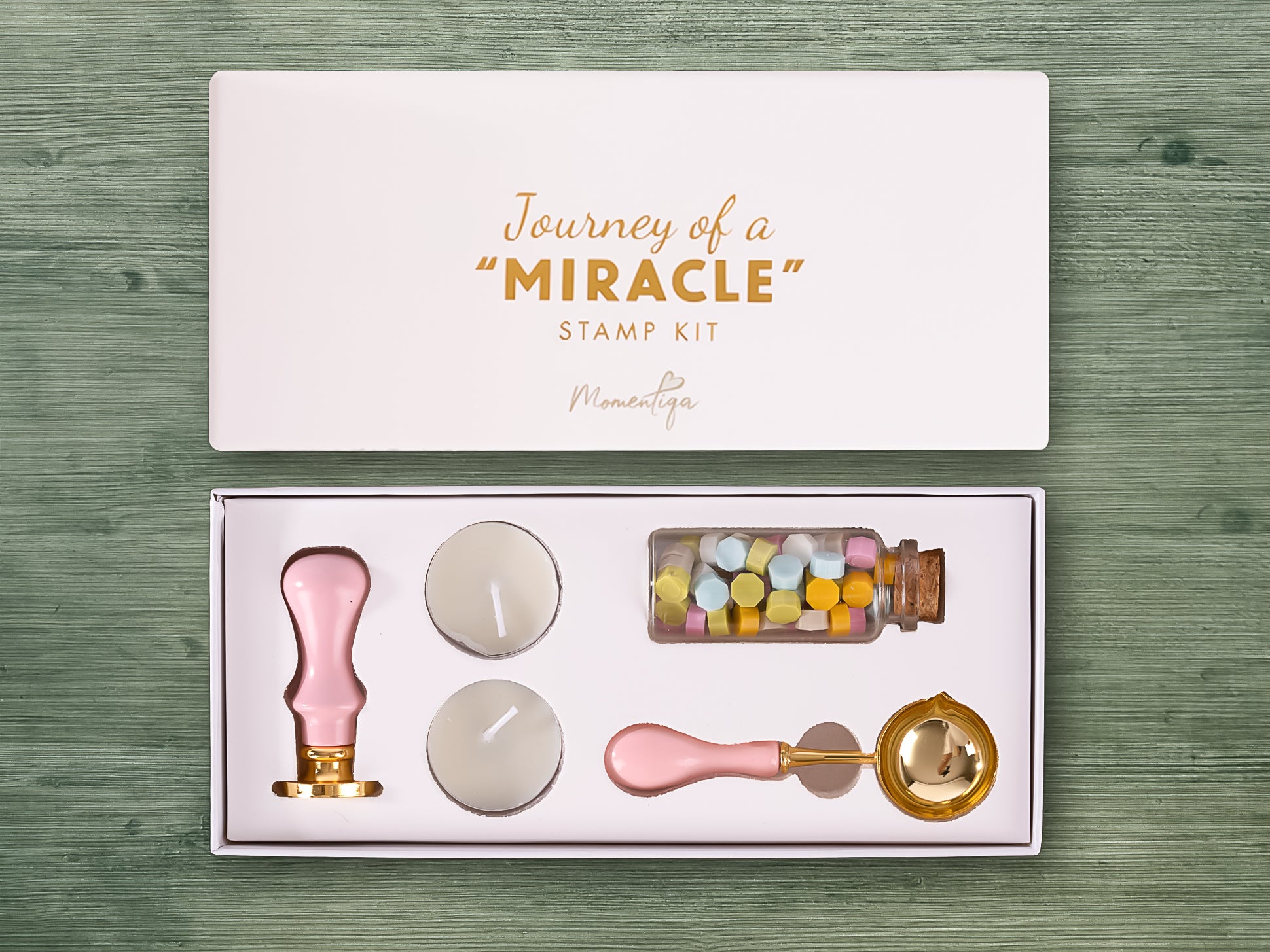 Baby Memory Book Gift Set – Birth to Age 5 Scrapbook with Keepsake Box & Footprint Kit