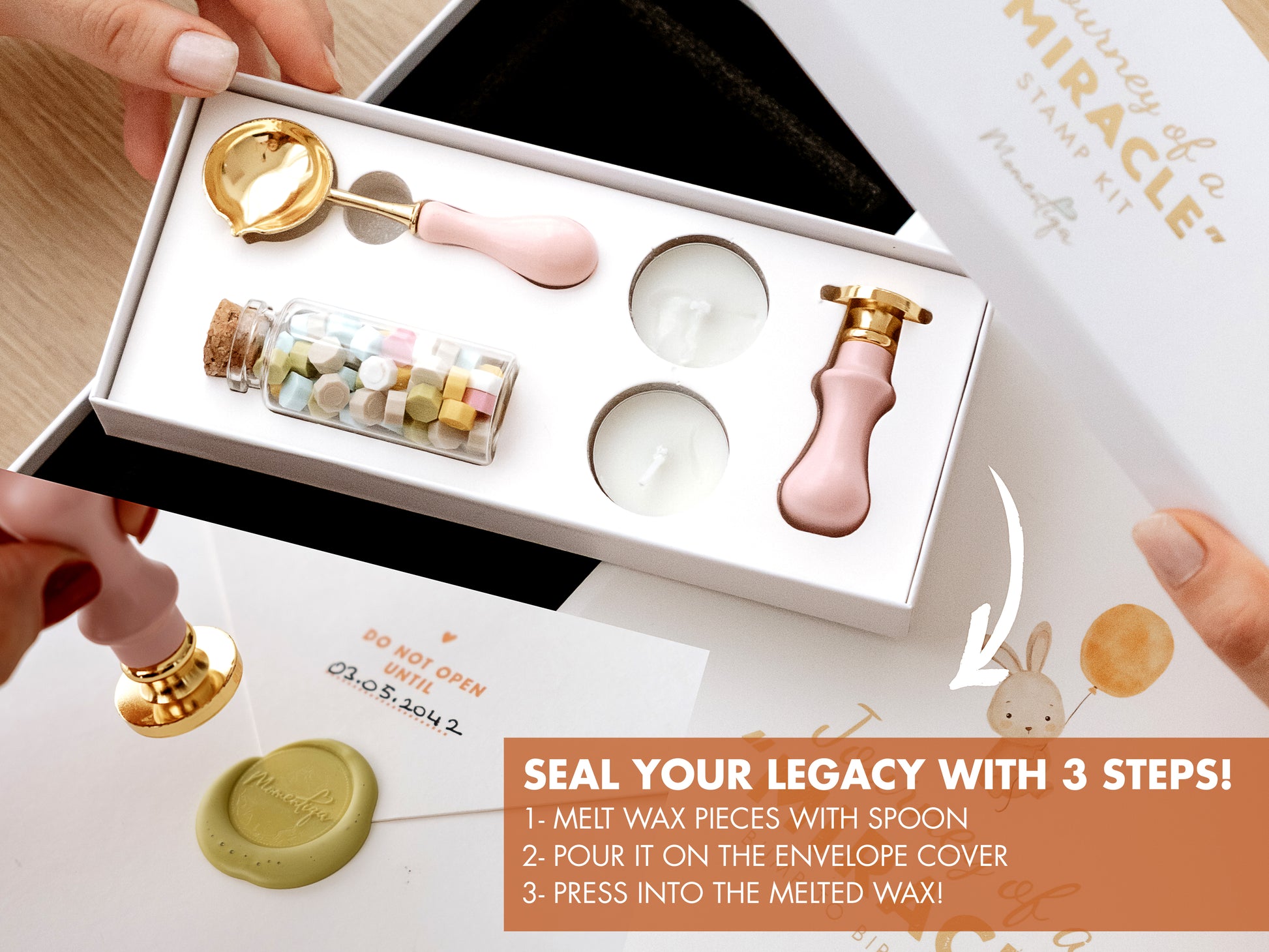 Pregnancy Memory Book Gift Set – Bump to Birth Journal with Keepsake Box & Footprint Kit