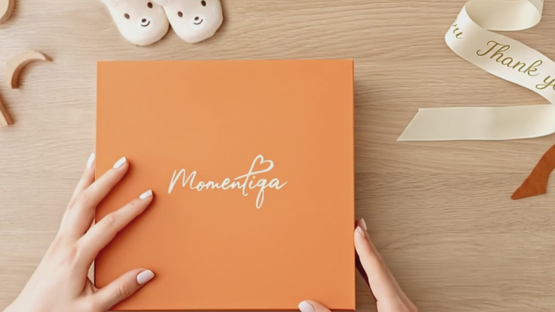 Pregnancy Memory Book – Bump to Birth Journal with Keepsake Box and Footprint Kit