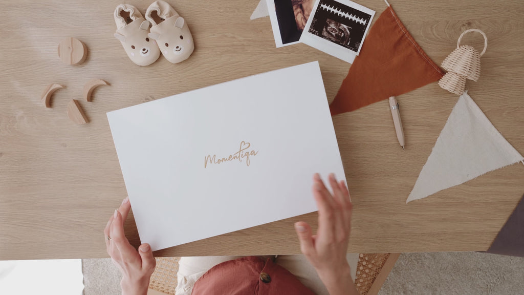 Pregnancy Journal Gift Set – Keepsake Box, Wax Seal Kit and Footprint Kit